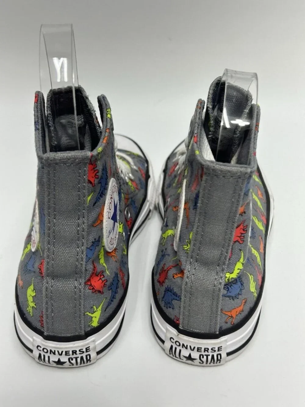 Converse•DINOVERSE•Chuck Taylor All Star Hi Tops•Junior Size 1 EUC Dinosaurs